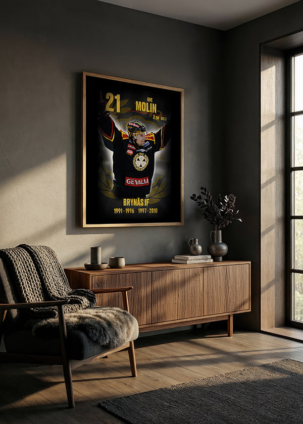 Poster Ove Molin Hedringsvepa Brynäs crossfade