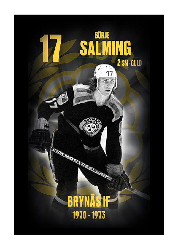Poster Börje Salming Hedringsvepa Brynäs