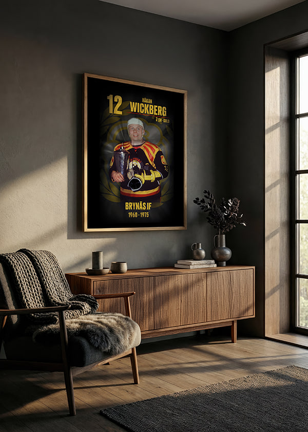 Poster Håkan Wickberg Hedringsvepa Brynäs crossfade