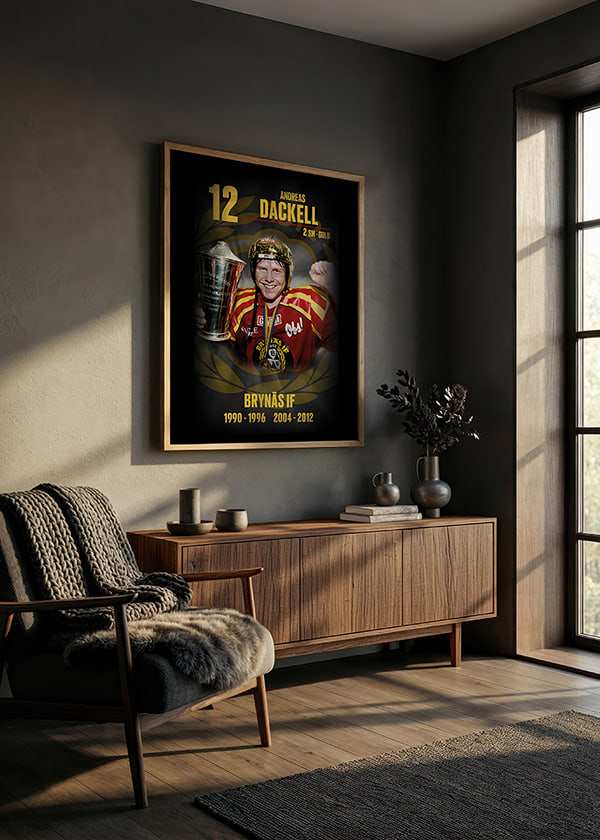 Poster Andreas Dackell Hedringsvepa Brynäs crossfade