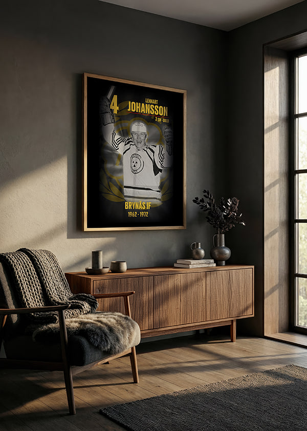 Poster Lennart Johansson Hedringsvepa Brynäs crossfade