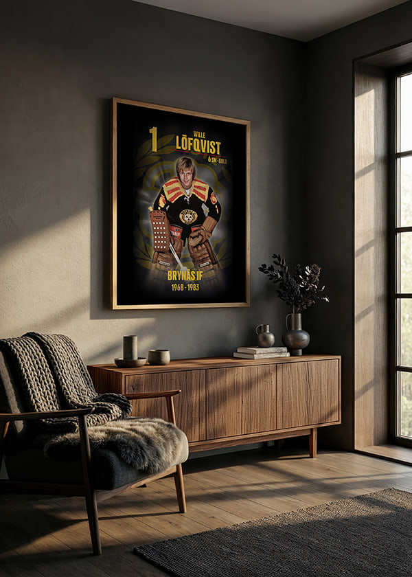 Poster Wille Löfqvist Hedringsvepa Brynäs crossfade