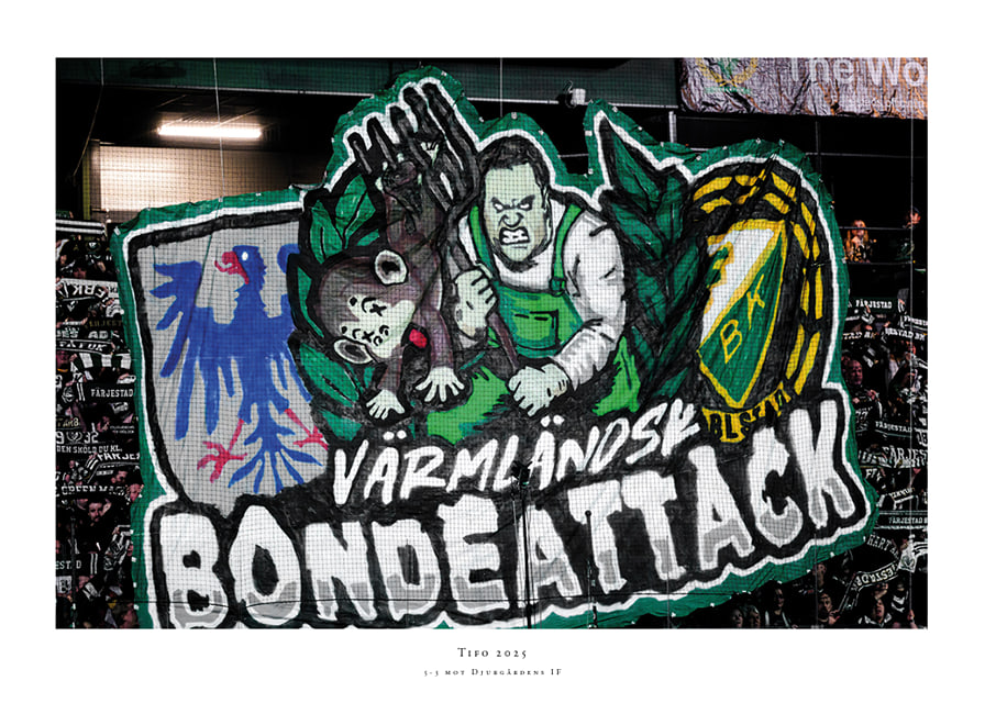 Värmländsk Bondeattack Tifo Färjestad BK 2025-12