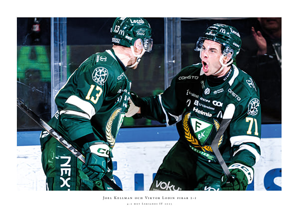 Poster Joel Kellman och Viktor Lodin Färjestad BK 2025