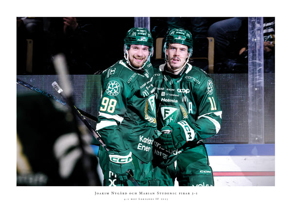 Poster Joakim Nygård och Marian Studenic Färjestad BK 2025