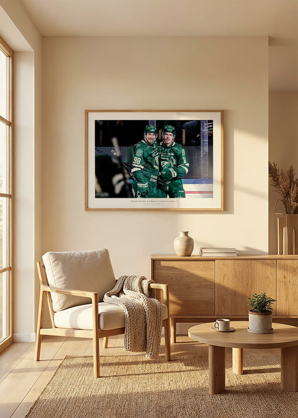 Poster Joakim Nygård och Marian Studenic Färjestad BK 2025 crossfade