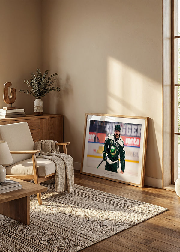 Poster Linus Johansson Färjestad BK 2025 crossfade