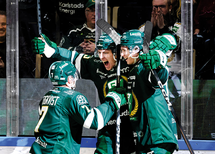 Jack Berglund, Axel Bergkvist och Christoffer Jansson Färjestad BK 2025-12