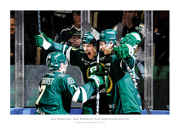 Poster Jack Berglund, Axel Bergkvist och Christoffer Jansson Färjestad BK 2025