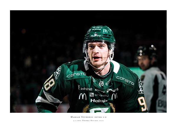 Poster Marian Studenic Färjestad BK 2025