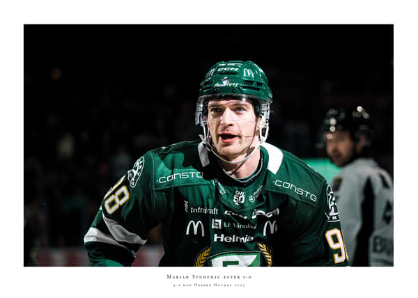 Poster Marian Studenic Färjestad BK 2025