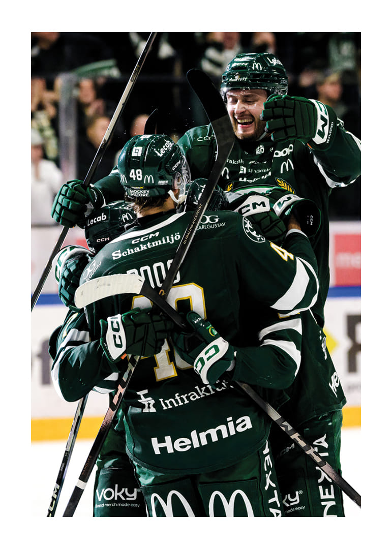 Filip Roos, Radim Zohorna och Marian Studenic Färjestad BK Luleå 2026-12