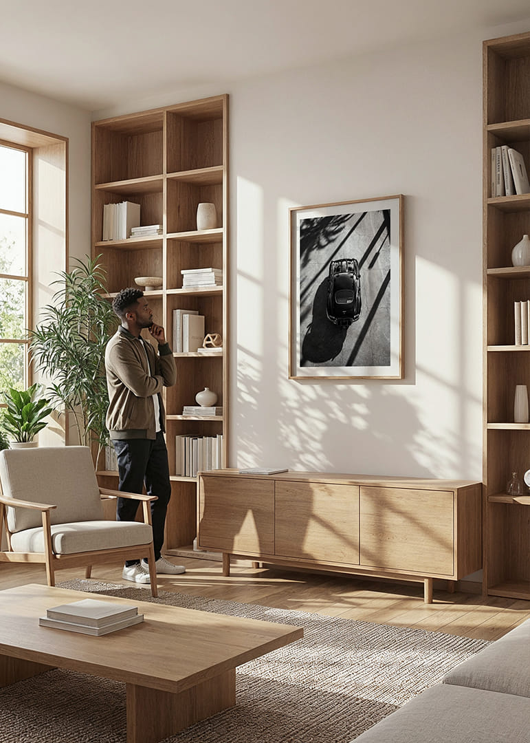 Klasisks Jaguar E-Type, iemūžināts augstu palmu ēnā-12