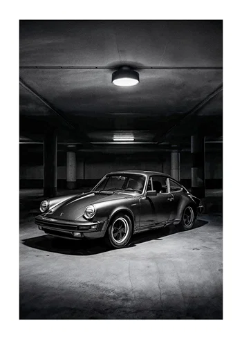 Poster Porsche 911 Shadowed Icon 