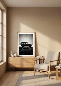 A silhouette of Mercedes-Benz, G-Wagon in snow-filled night creates a sense of adventure.-8