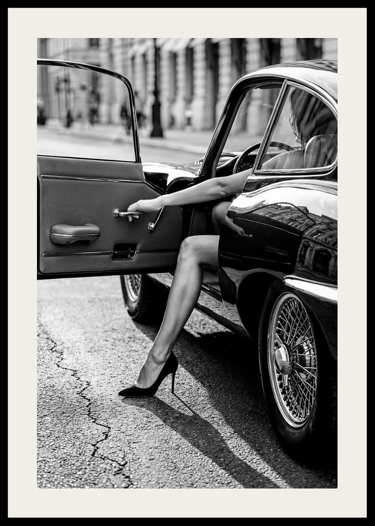 A glamorous scene captured in black and white elegance.-12