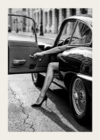 A glamorous scene captured in black and white elegance.-3