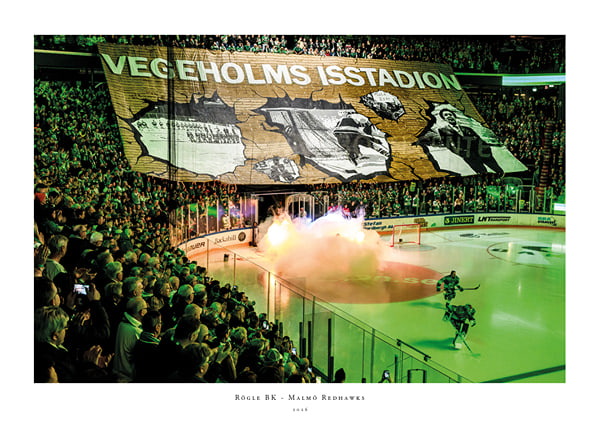 Poster Vegeholms Isstadion Tifo Rögle BK 2026