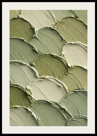 Mjuka gröna penseldrag sprider lugn och harmoni.-2