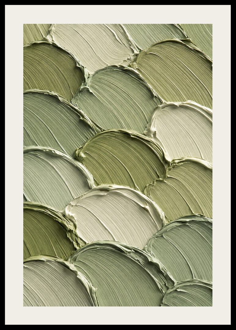 Mjuka gröna penseldrag sprider lugn och harmoni.-12