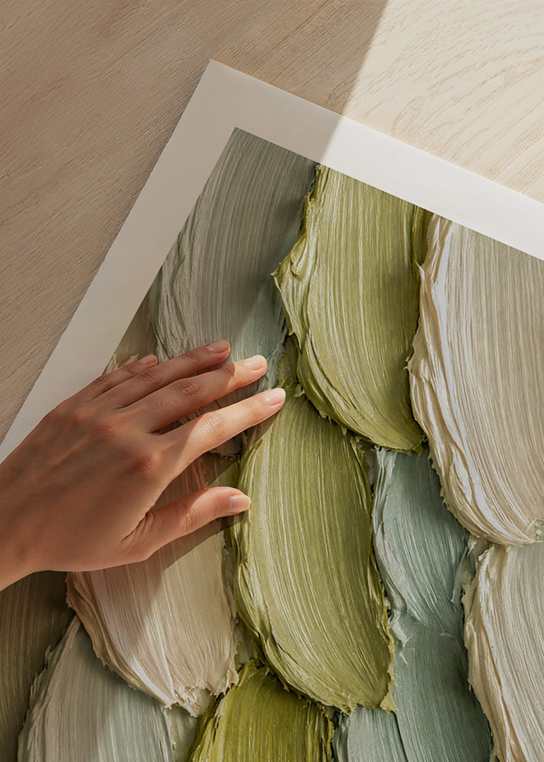 Soft brushstrokes in soothing shades create harmony.-12