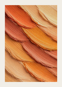 Mjuk akrylvåg i jordnära toner som skapar harmoni.-3