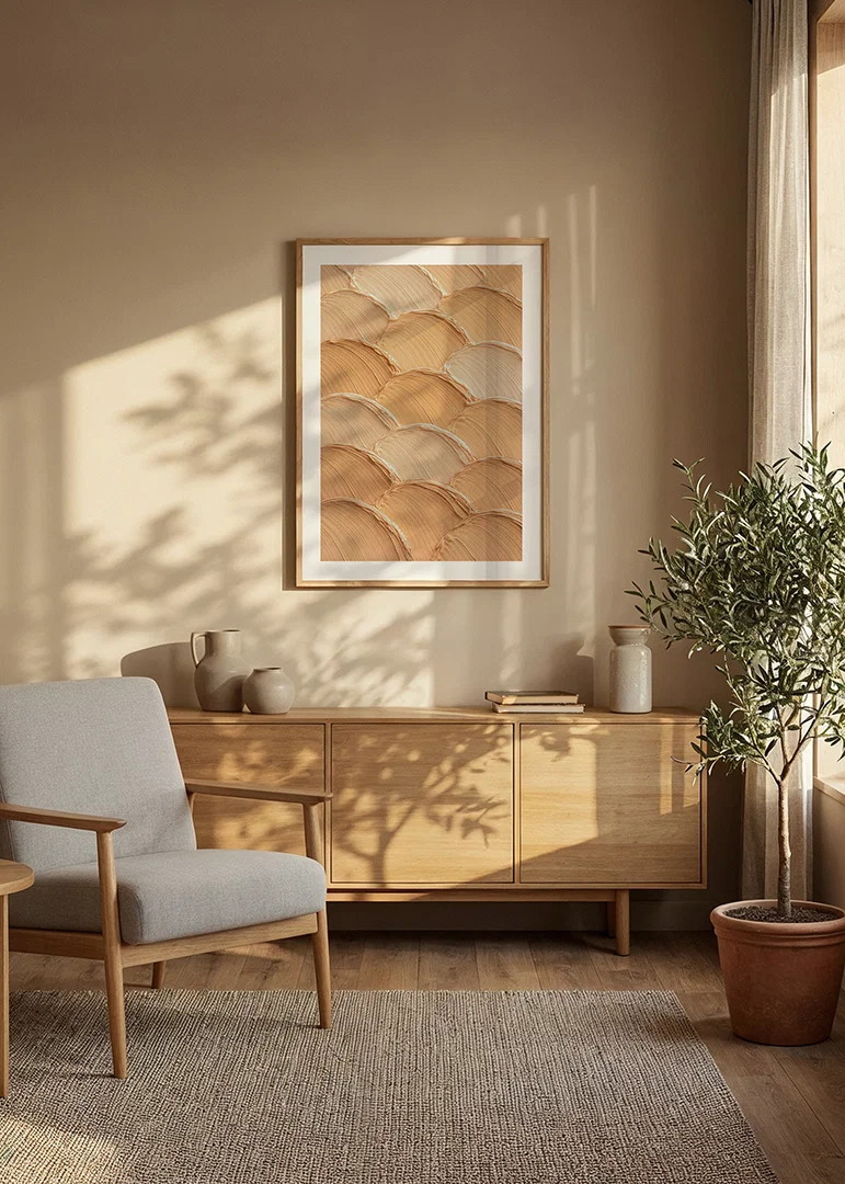 Mjuka, gyllene vågor för en elegant atmosfär.-12