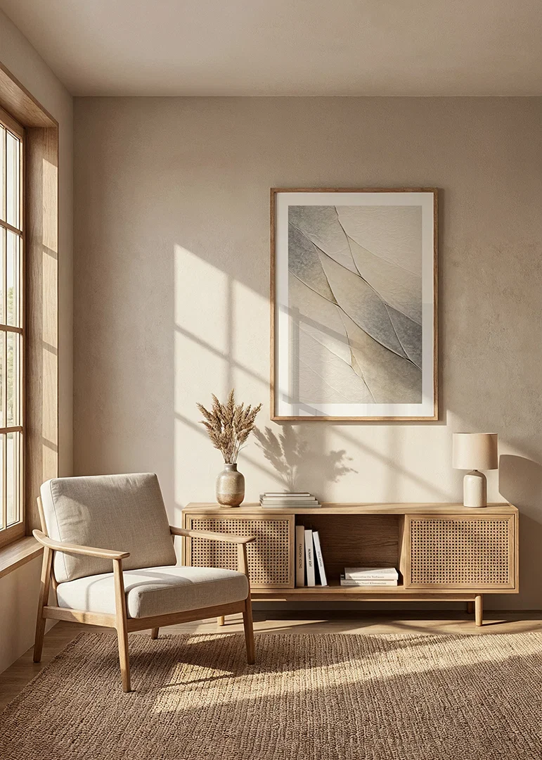 A sense of calm with soft earth tones in unique patterns.-12