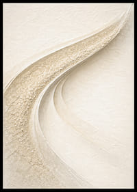 Mjuka böljande linjer i harmonisk sandtonad komposition.-2