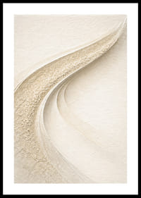 Mjuka böljande linjer i harmonisk sandtonad komposition.-0