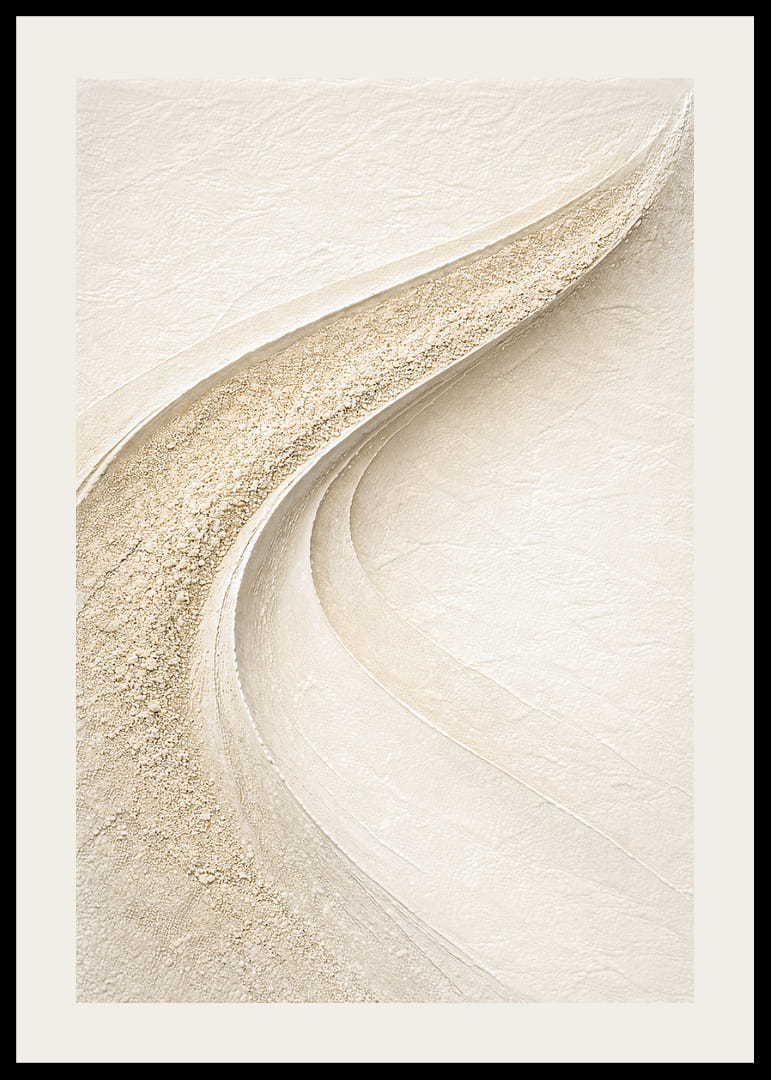 Soft undulating lines in a harmonious sand-toned composition.-12
