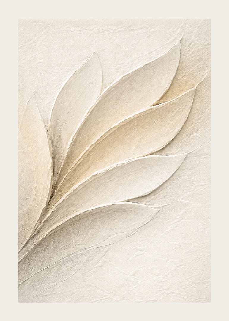 Soft flower petals in a calm, creamy tone.-12