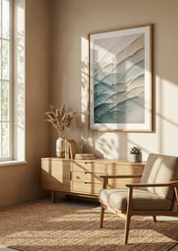 Mjuka blå och beige toner skapar en lugnande effekt.-4