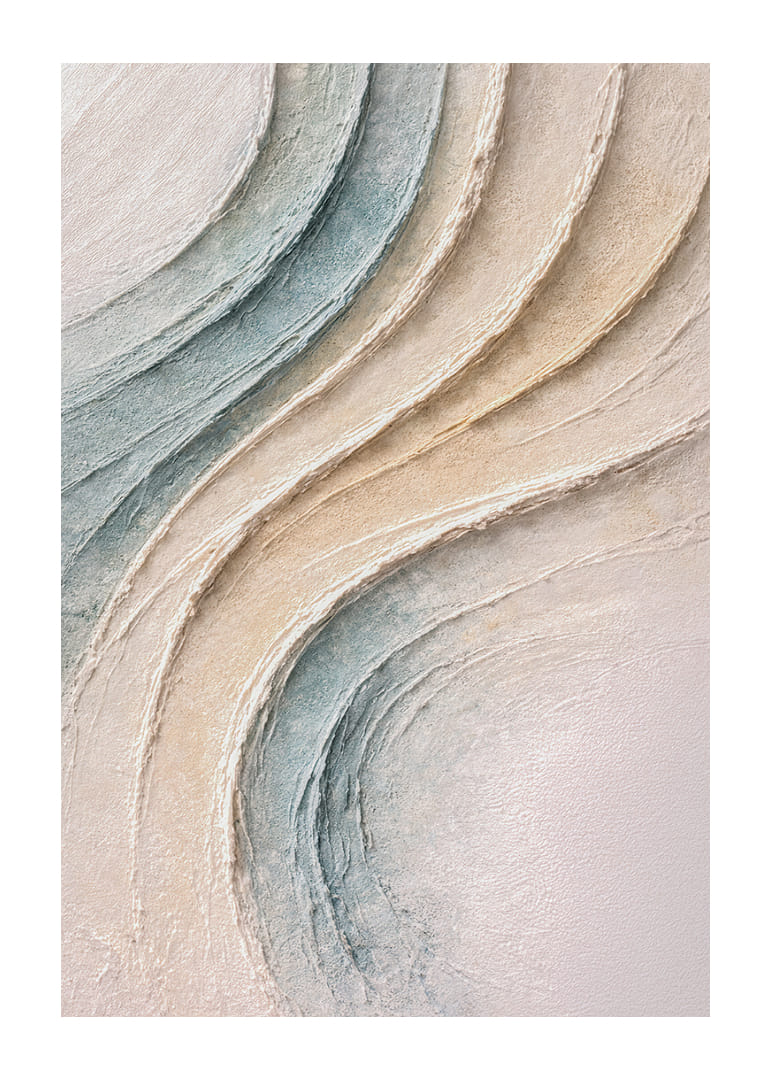 Mjuka vågor av pastellfärger skapar en drömlik atmosfär.-12