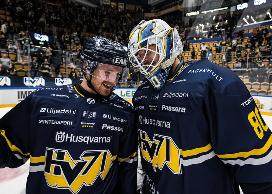 Riley Woods och Frederik Dichow HV71 2025-12