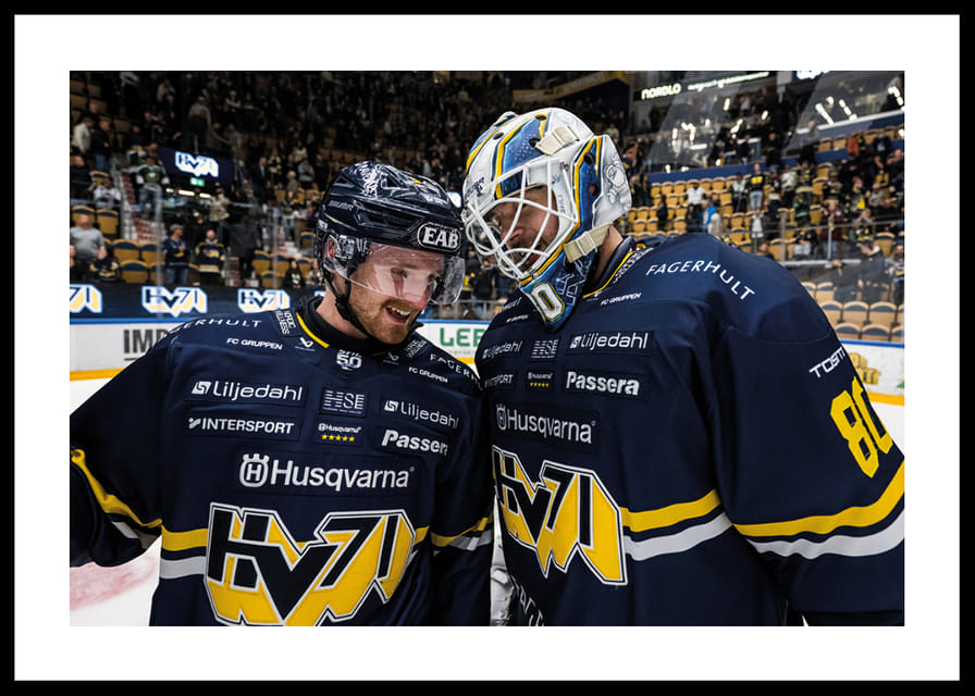 Riley Woods och Frederik Dichow HV71 2025-12