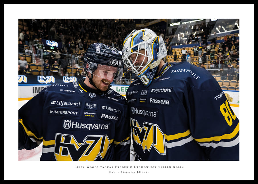 Riley Woods och Frederik Dichow HV71 2025-12