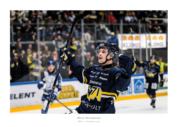 Poster Hugo Pettersson HV71 2025 No1
