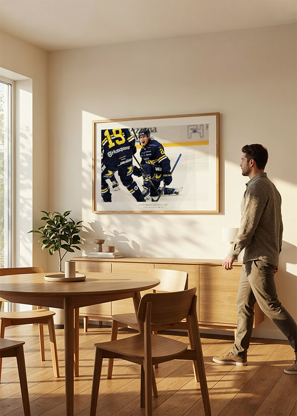 Poster Justin Kloos HV71 2025 crossfade