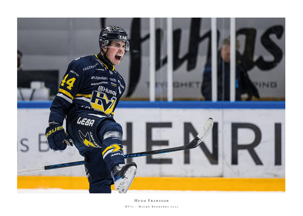 Poster Hugo Fransson HV71 2025 No2