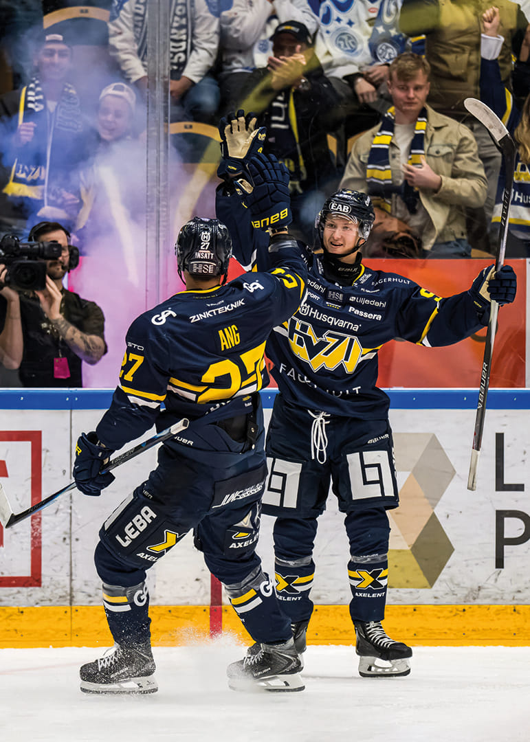 Jonathan Ang och Aleksi Heponiemi HV71 2025-12