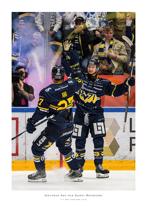 Poster Jonathan Ang och Aleksi Heponiemi HV71 2025