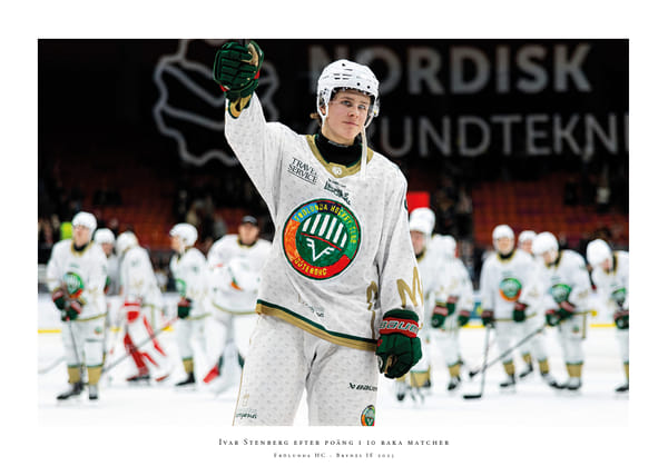 Poster Ivar Stenberg Frölunda HC 2025 No1