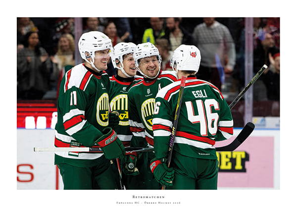 Poster Retromatchen Frölunda HC 2026 No2