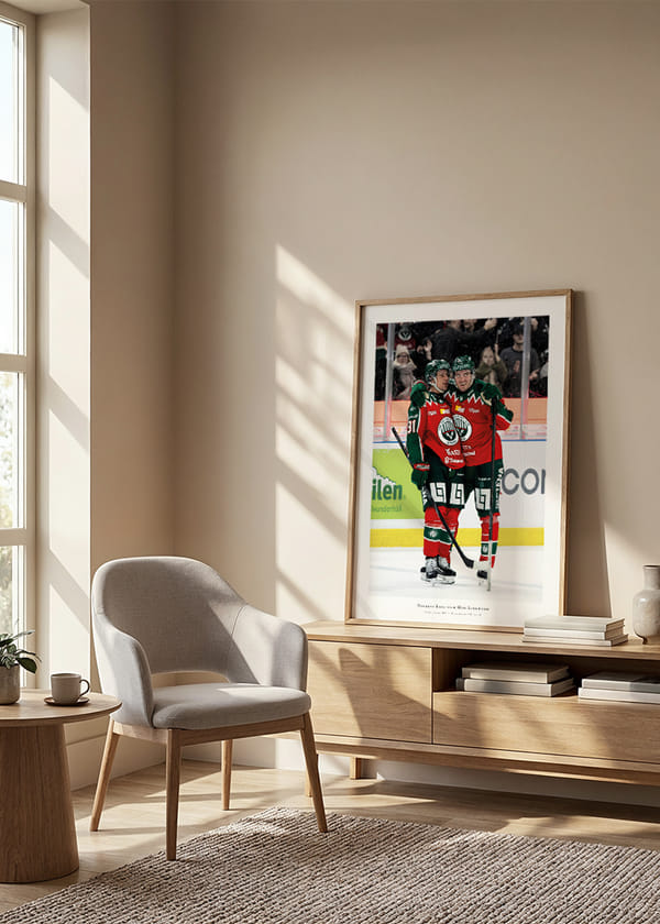 Poster Nicklas Lasu Och Max Lindholm Frölunda HC 2026 crossfade
