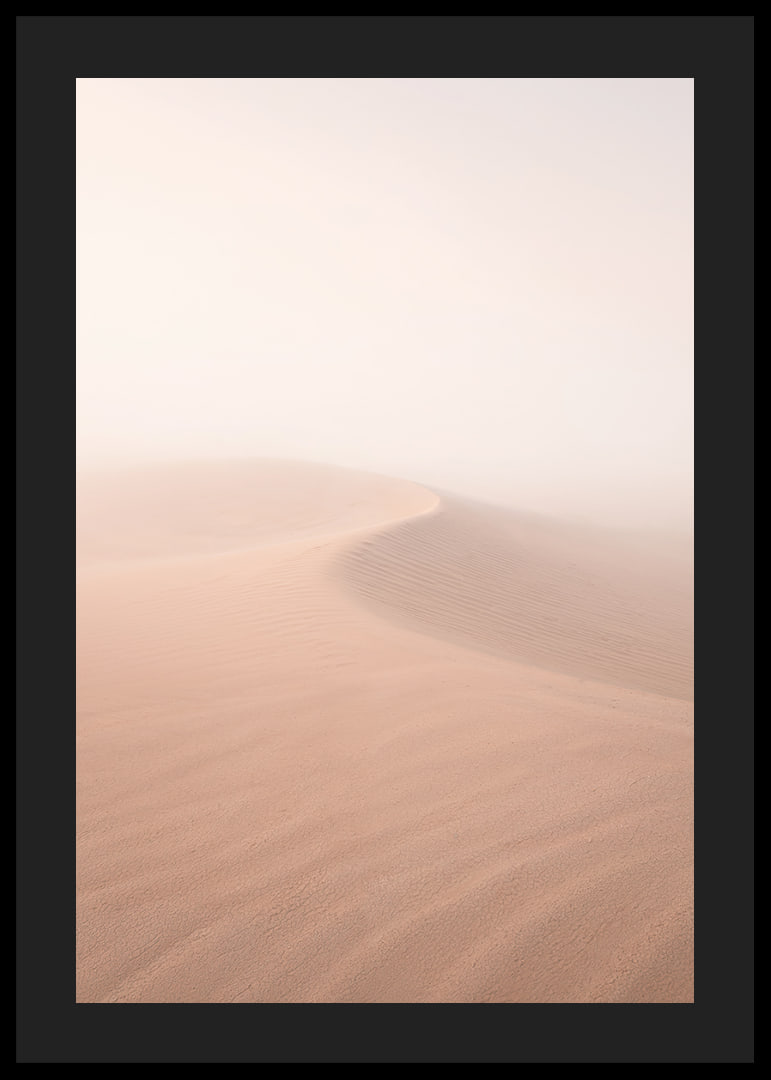 Soft pink sand dunes in a dreamlike desert horizon.-12