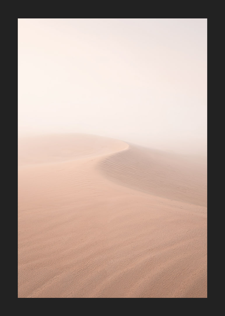 Soft pink sand dunes in a dreamlike desert horizon.-12