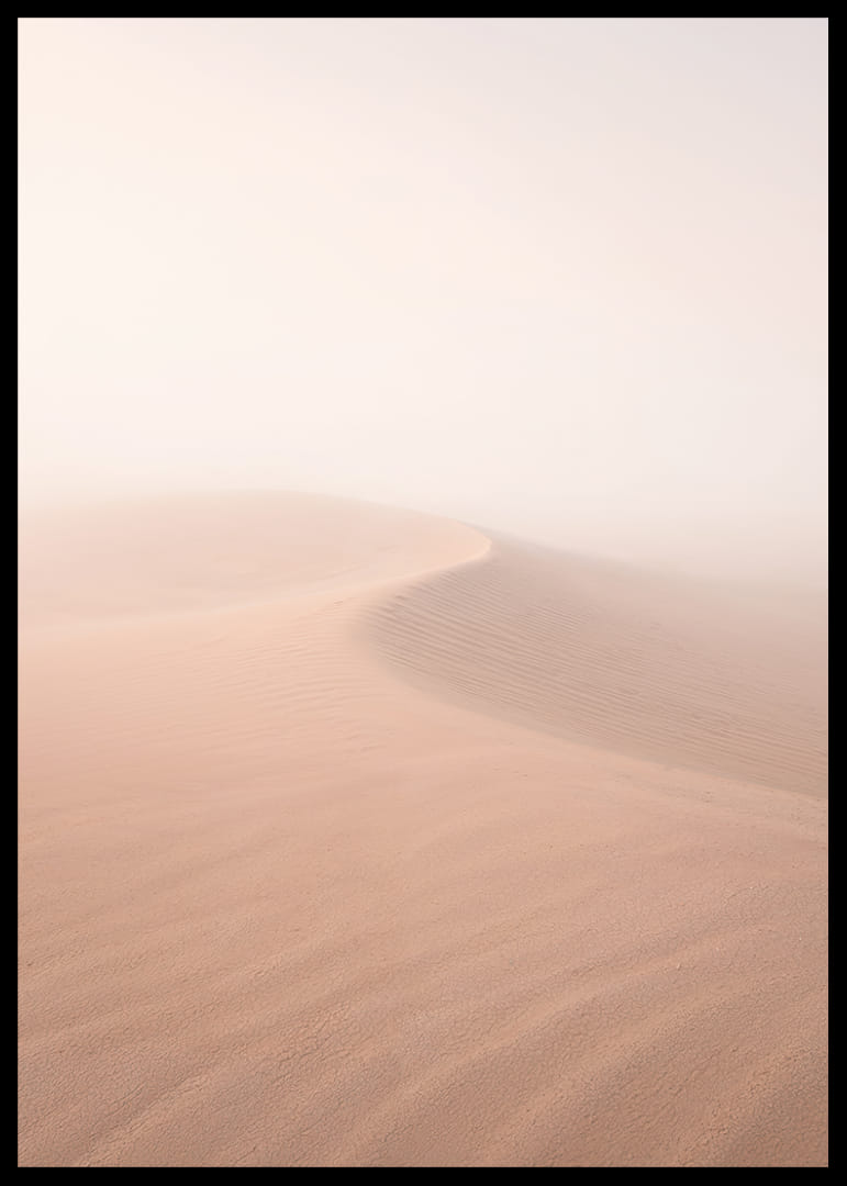Soft pink sand dunes in a dreamlike desert horizon.-12