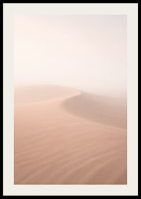 Soft pink sand dunes in a dreamlike desert horizon.-2