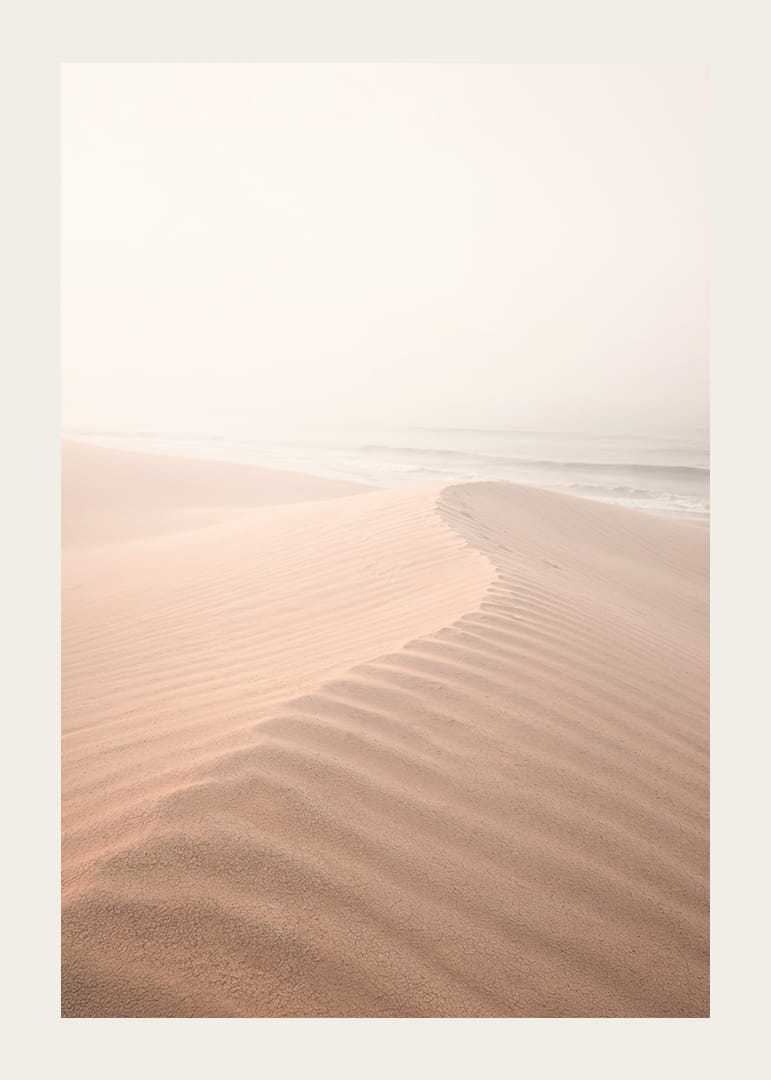 Soft pastel tones with calm sand dunes create tranquility.-12